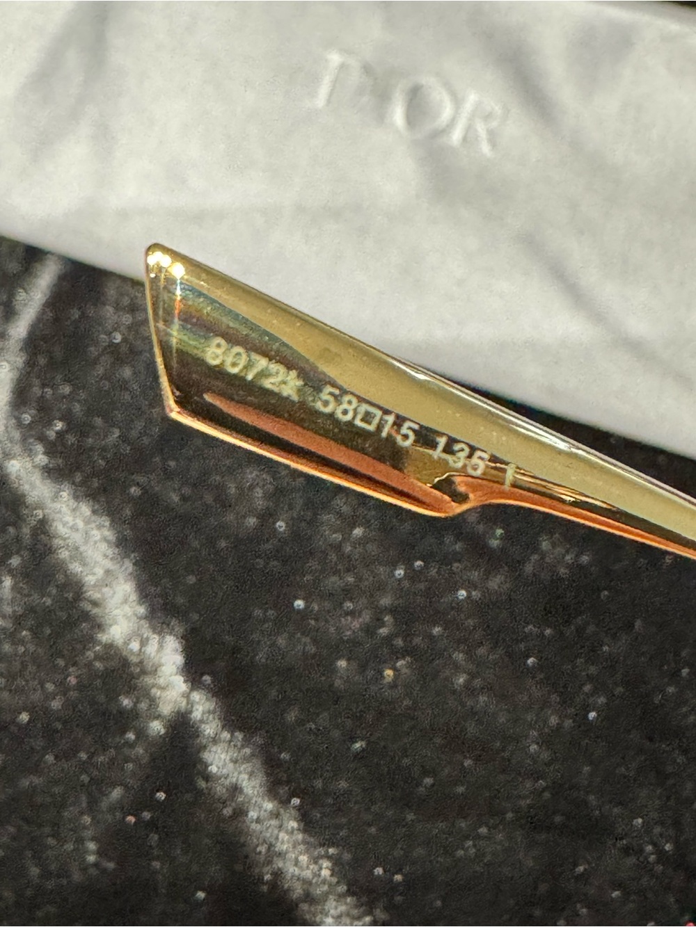 DIOR SUNGLASSES Black Oversized Square Sunglasses - Picture 4 of 10